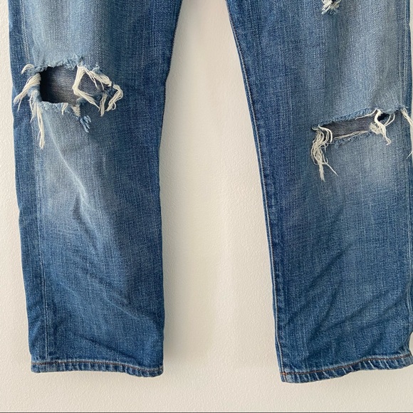 Current/Elliott The Boyfriend Distressed Jeans Sz 28 - Picture 4 of 9